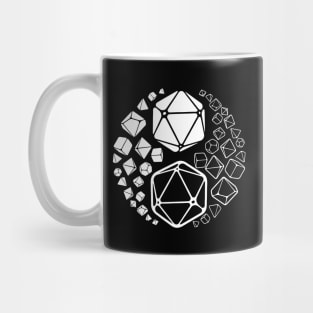 Yin Yang RPG D20 Dice Mug